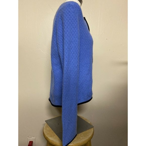 Sutton Studio 100% Cashmere Sweater Jacket Ladies Large Petite - Picture 4 of 6